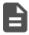 Icon that looks like a document which means the document status is either checked-in or returned.